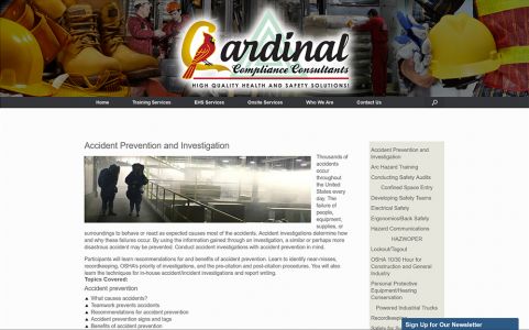 Cardinal Training Service Page