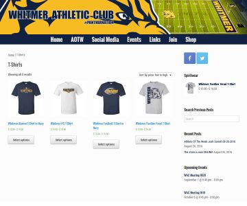 WAC Site Online Store