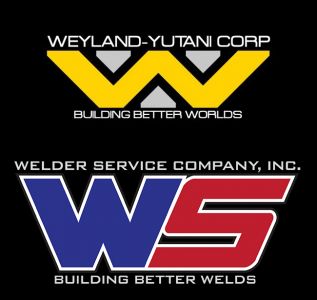 Welder Service Company Alien Parody Logo