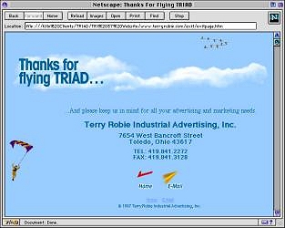 TRIAD Website Exit Page